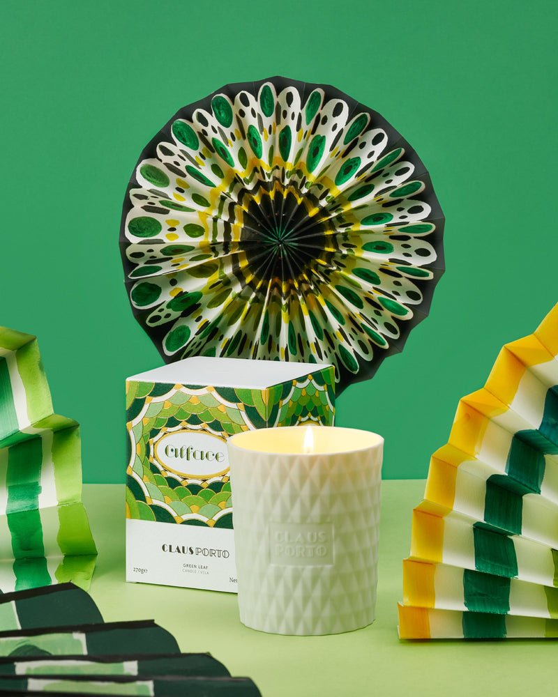 Alface Green Leaf Candle
